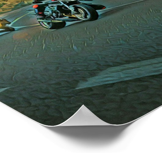 Motorfietscadeau Poster (Hoek)