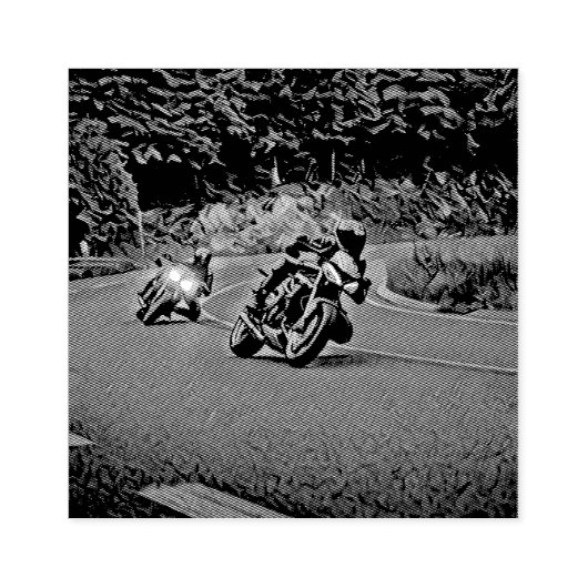 Motorfietscadeau Rubberstempel (Afrduk)