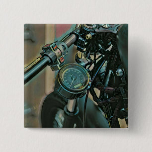 Motorfietscadeau Vierkante Button 5,1 Cm
