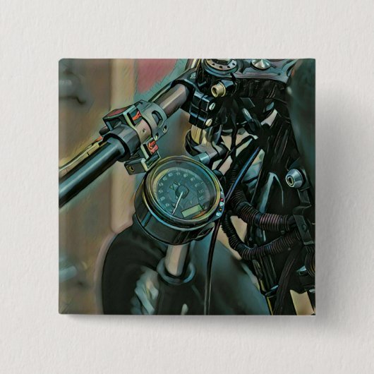 Motorfietscadeau Vierkante Button 5,1 Cm (Voorkant)