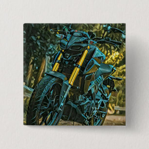 Motorfietscadeau Vierkante Button 5,1 Cm