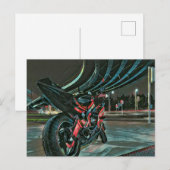 Motorfietscadeaus voor vriend briefkaart (Voorkant / Achterkant)