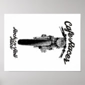 Motorfietscafé racer poster (Voorkant)