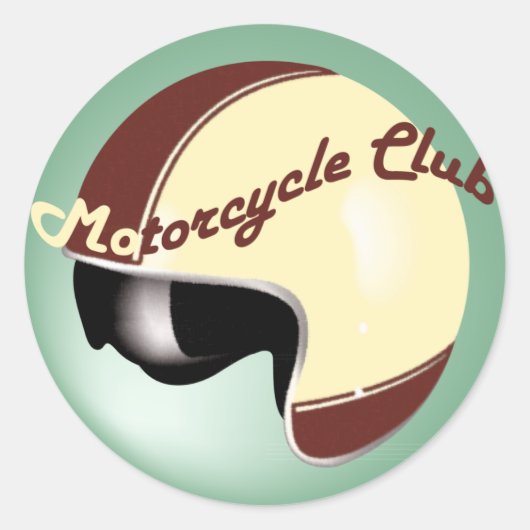  motorfietsclub ronde sticker (Voorkant)