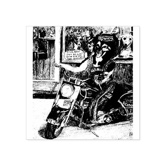 Motorfietsdosis Rubberstempel (Afrduk)