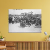 Motorfietsen aangevraagd, foto Parijs Canvas Afdruk (Insitu (Woonkamer))