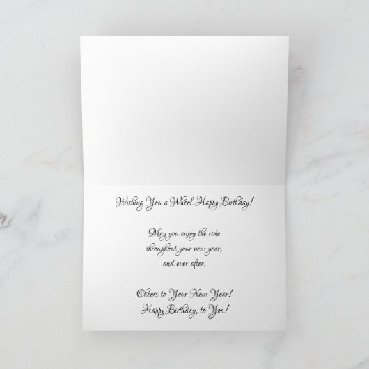 "Motorfietsen: Begin Voertuigen te Zien" Verjaarda Kaart (Binnen)