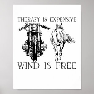 Motorfietsen Biker Racer Paardrijden Paard Gif Poster
