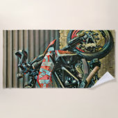 Motorfietsen cadeau strandlaken (Voorkant)