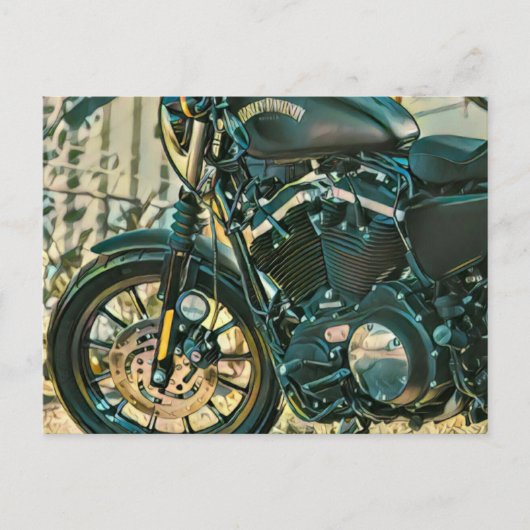 Motorfietsen cadeaus briefkaart (Voorkant)