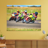 motorfietsen canvas afdruk (Insitu (Woonkamer))