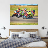 motorfietsen canvas afdruk (Insitu (Slaapkamer))