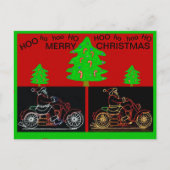 Motorfietsen Christmas Post Kaart (Voorkant)