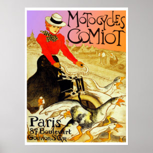 Motorfietsen Comiot Poster
