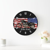 Motorfietsen en Amerikaans vlaggenontwerp Grote Klok (Huis)