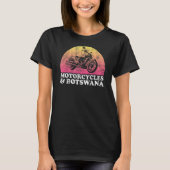 Motorfietsen en Botswana Motorfietsen T-shirt (Voorkant)