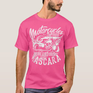 Motorfietsen en Mascara Art Schattigee make-up Mot T-shirt