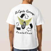 Motorfietsen en missen vuist t-shirt (Achterkant)