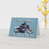 Motorfietsen Gefeliciteerd met je test Kaart (Gele Bloem)