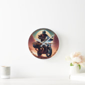 Motorfietsen geschonken aan het Free Souls Afbeeld Ronde Klok (Huis)