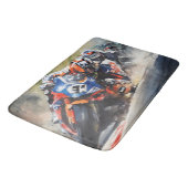 Motorfietsen, high-speed bochten actie badmat (Gekanteld)