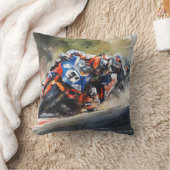 Motorfietsen, high-speed bochten actie kussen (Deken)