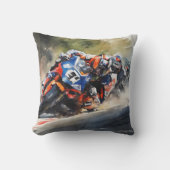 Motorfietsen, high-speed bochten actie kussen (Voorkant)