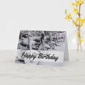 Motorfietsen in de sneeuwwinter, Kaart op de geboo (Gele Bloem)