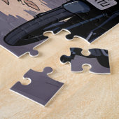 Motorfietsen in het centrum van Kolkata, India Legpuzzel (Zijkant)