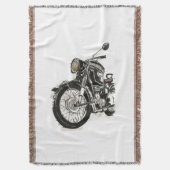 Motorfietsen in inkt IV Deken (Voorkant Verticaal)