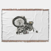 Motorfietsen in inkt IV Deken (Voorkant)