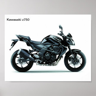 motorfietsen kawasaki z750 poster