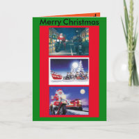 Motorfietsen Kerstkaart