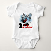 Motorfietsen met 2e verjaardag overhemden en cadea romper (Voorkant)