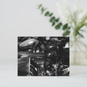Motorfietsen met motorfietsen briefkaart (Staand voorkant)