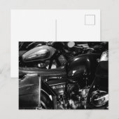 Motorfietsen met motorfietsen briefkaart (Voorkant / Achterkant)