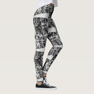 Motorfietsen met motorfietsen en fietsers met wiel leggings
