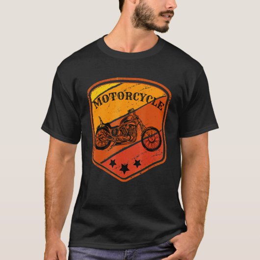  motorfietsen met motorfietsen t-shirt (Voorkant)