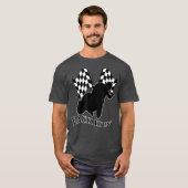 Motorfietsen met vlakke T-shirten T-shirt (Voorkant volledig)
