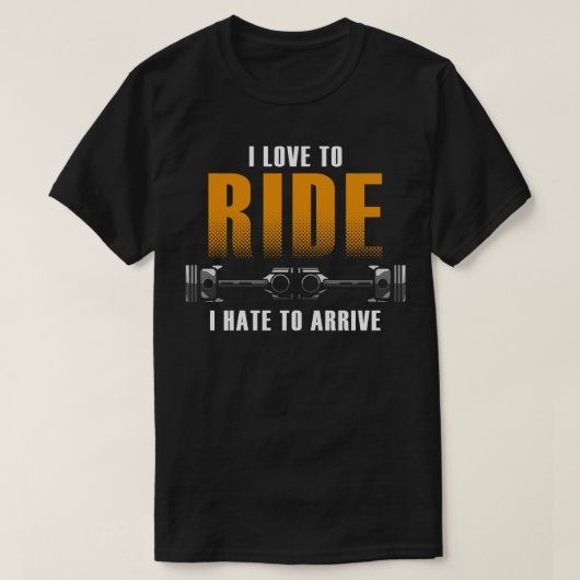 Motorfietsen met Vriendin T-shirt (Design voorkant)
