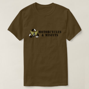 Motorfietsen & Misfits Army Green T-shirt