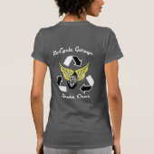 Motorfietsen & missers Dames in het zwart T-shirt (Achterkant)