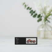  MOTORFIETSEN MONOGRAM rood wit grijs zwart Mini Visitekaartje (Staand voorkant)