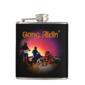 Motorfietsen motorrijden van Teen Boy van mannen Heupfles (Voorkant)