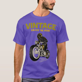 Motorfietsen ontwerp Vintage stijl vrienden T-shirt