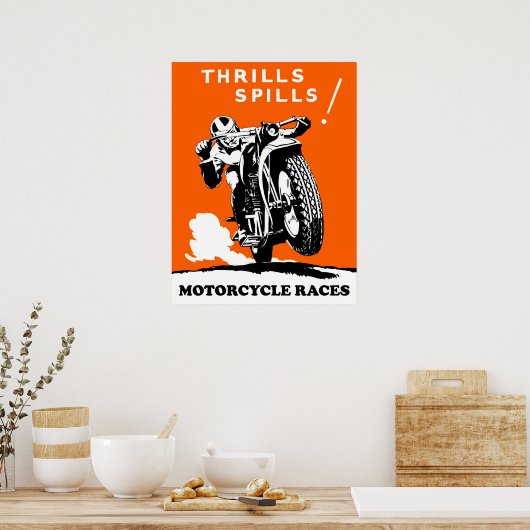 Motorfietsen Poster (Keuken)