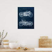 motorfietsen Poster Garage Mancave Decor (Keuken)