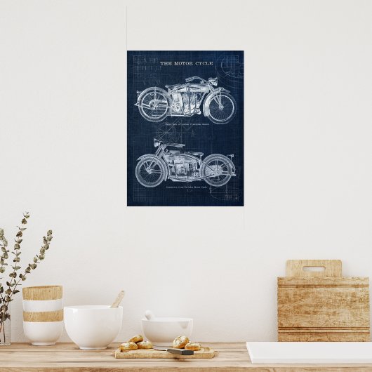  motorfietsen Poster Garage Mancave Decor (Keuken)