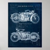  motorfietsen Poster Garage Mancave Decor (Voorkant)