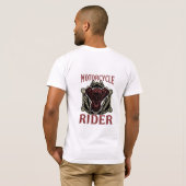 Motorfietsen Rider Bike Engine Tekst T-shirt (Achterkant volledig)